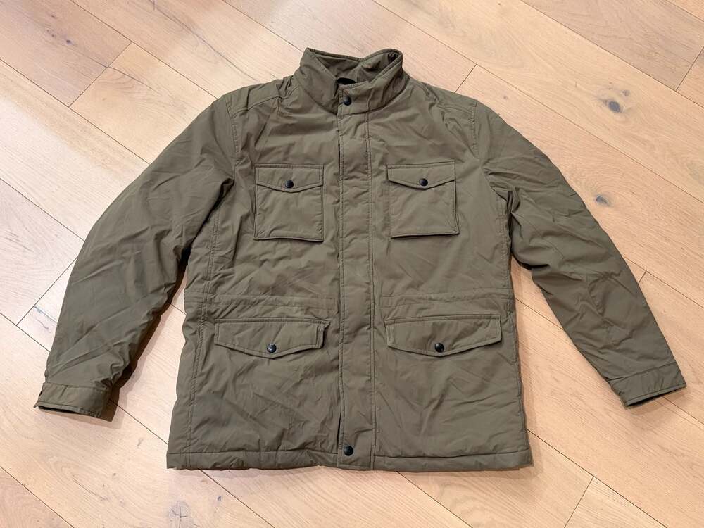 Massimo Dutti Technical Field Safari Jacket Military Green 3424/231 Size XL
